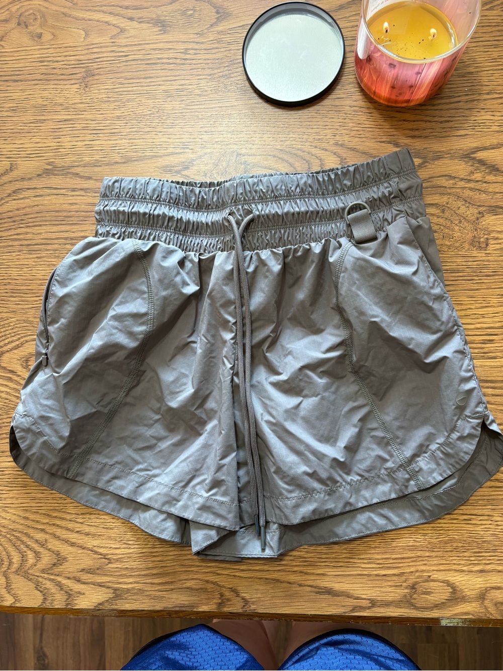 Avia Women's Gray Elastic Waist Athletic Shorts